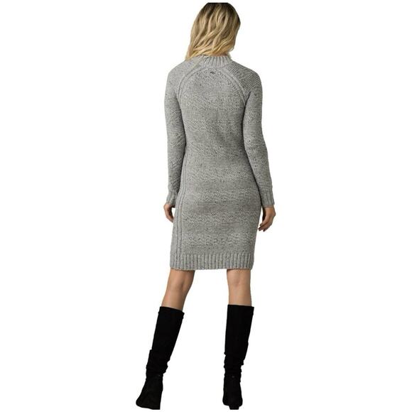 NWT prAna Gray Nemma Sweater Dress Size XS Organic Cotton Long Sleeve - Picture 2 of 12